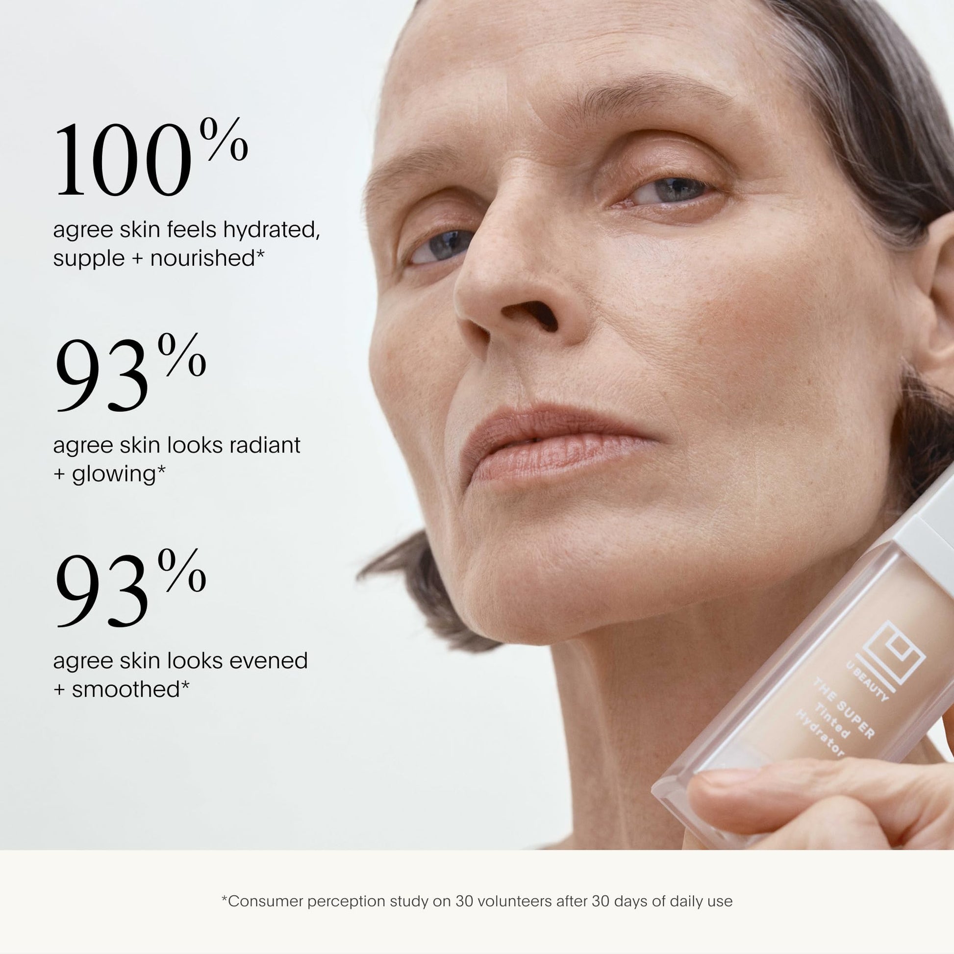 U Beauty The Super Tinted Hydrator Hyaluronic Acid Moisturizing Cream - Mega-Dose Skin Hydrator for Supple, Smooth, and Softer-Looking Skin For Up To 48 Hours - Shade 1-1.0 oz U BeautyAu supplements
