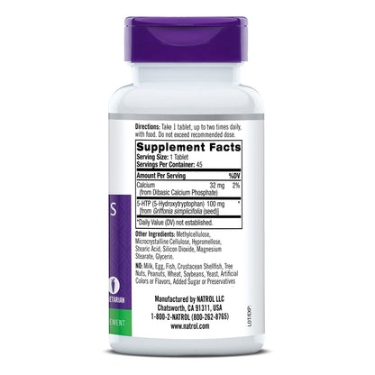 Natrol 5-HTP 100mg, Dietary Supplement Helps Support a Balanced Mood, 90 Time NatrolUS supplements