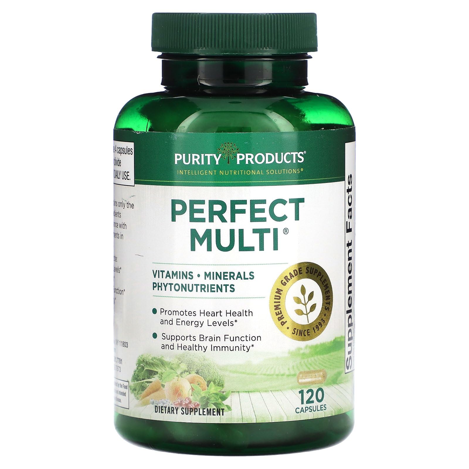 Purity Products Perfect Multi - Multivitamin Packed with Vitamins, Minerals and Phytonutrients - 60 Breakthrough Nutrients - Support for Healthy Immunity, Normal Energy Levels - 120 Capsules (1) Purity ProductsAu supplements