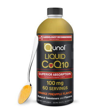 Qunol Liquid CoQ10 100mg, Superior Absorption Natural Supplement Form of Coenzyme QunolUS supplements