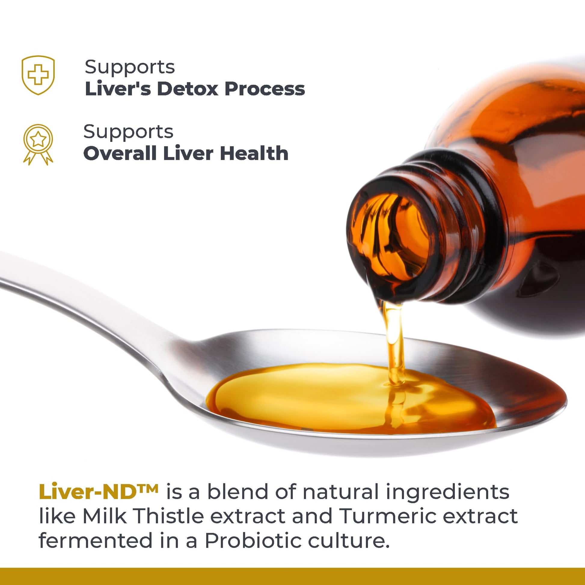Premier Research Labs Liver-ND - Liver Cleanse, Milk Thistle Extract, Milk Thistle Liquid Drops, Tincture Supplement Fermented with Probiotics, with Antioxidants, Turmeric, 8 Fl Oz Bottle Premier Research LabsAu supplements