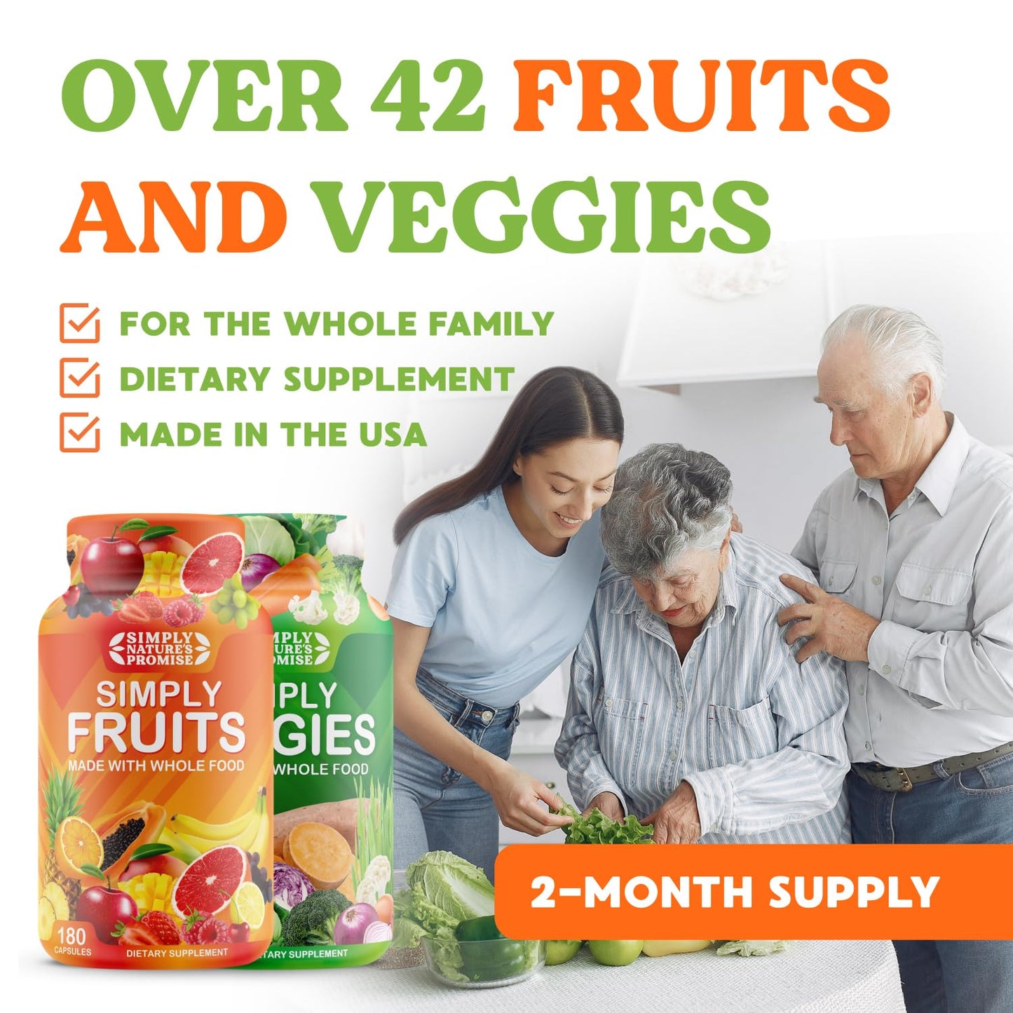 Simply Nature's Promise - Packed with Over 40 Different Fruits & Vegetables Simply Nature's PromiseUS supplements