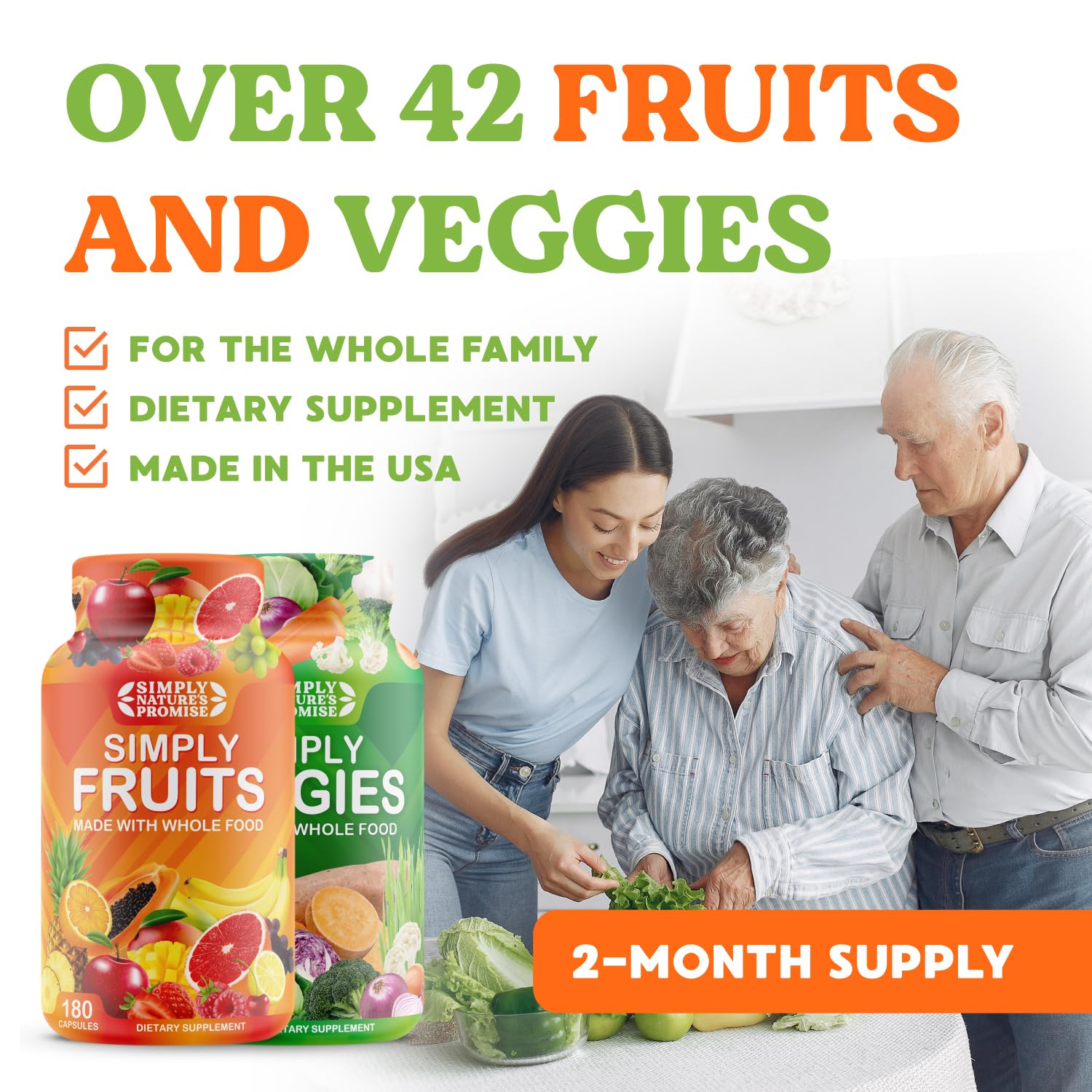 Simply Nature's Promise - Packed with Over 40 Different Fruits & Vegetables Simply Nature's PromiseUS supplements