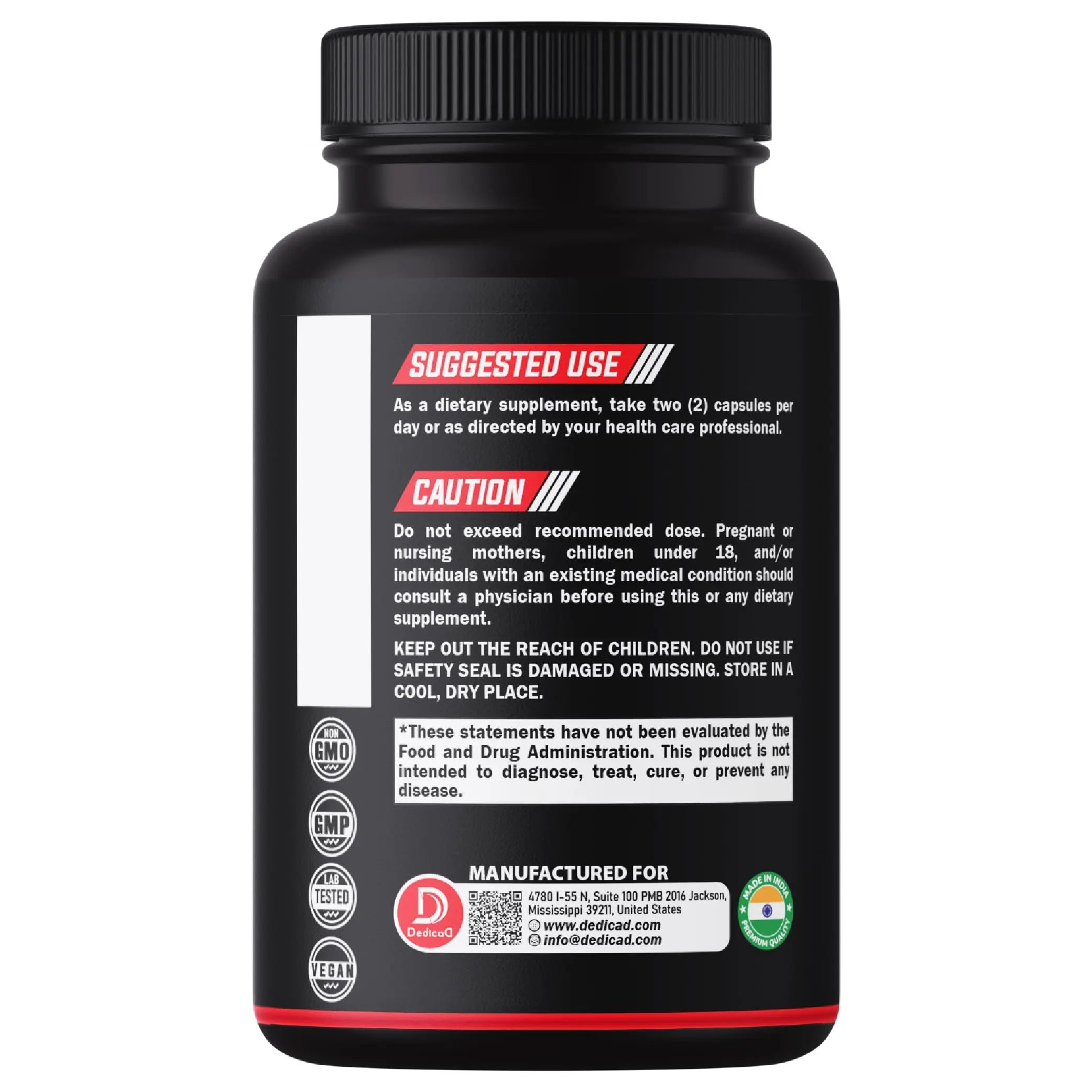 DEDICAD 6in1 Bromelain 500mg Supplement - 1000mg per Serving - 210 Capsules with Digestive Health Blend as Quercetin, Ginger, Turmeric, Papaya - Support Overall Health, Digestion & Immune System DEDICADnz supplements
