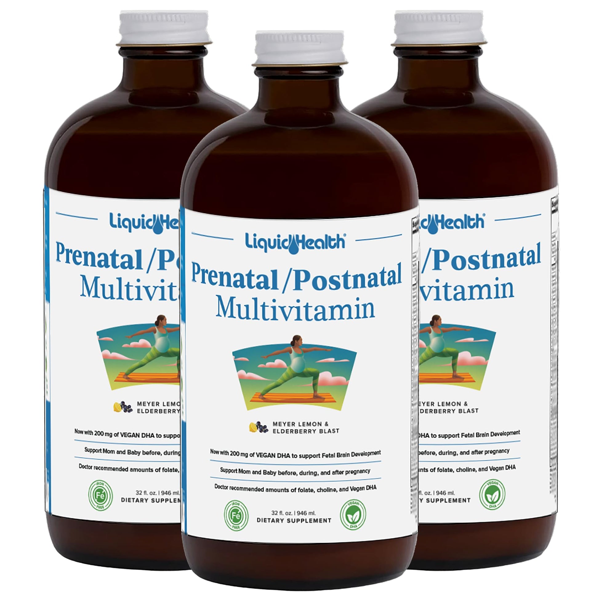 LIQUIDHEALTH Prenatal/Postnatal Multiple Liquid Women's Multivitamin with Real Folate LIQUIDHEALTHAu supplements