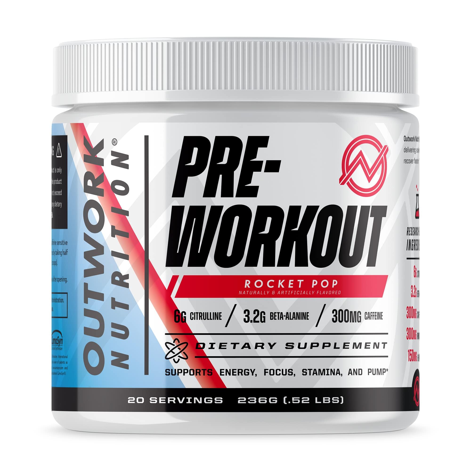Outwork Nutrition Pre-Workout Supplement with Nootropics - Energy & Mental Focus Outwork NutritionAu supplements