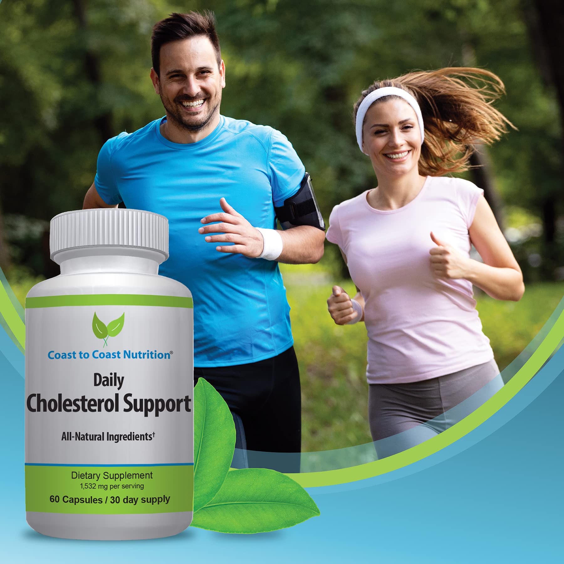 Coast to Coast Nutrition Cholesterol Support Supplement - Support Cardiovascular & Artery Performance, Target Bad LDL Levels & Plaque Calcium Buld-Up - Promote Circulation & Blood Flow - 60 Capsules Coast to Coast NutritionAu supplements