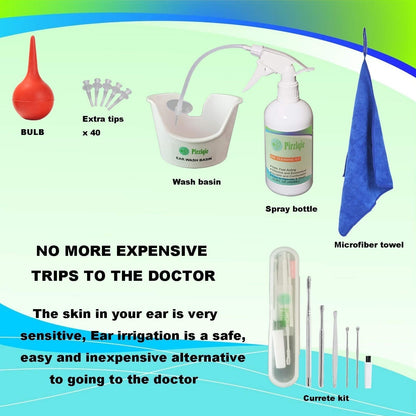 Ear Wax Removal Tool, Ear Cleaning Kits Safe Ear Irrigation Kit Ear Flush QISXROVYUS supplements