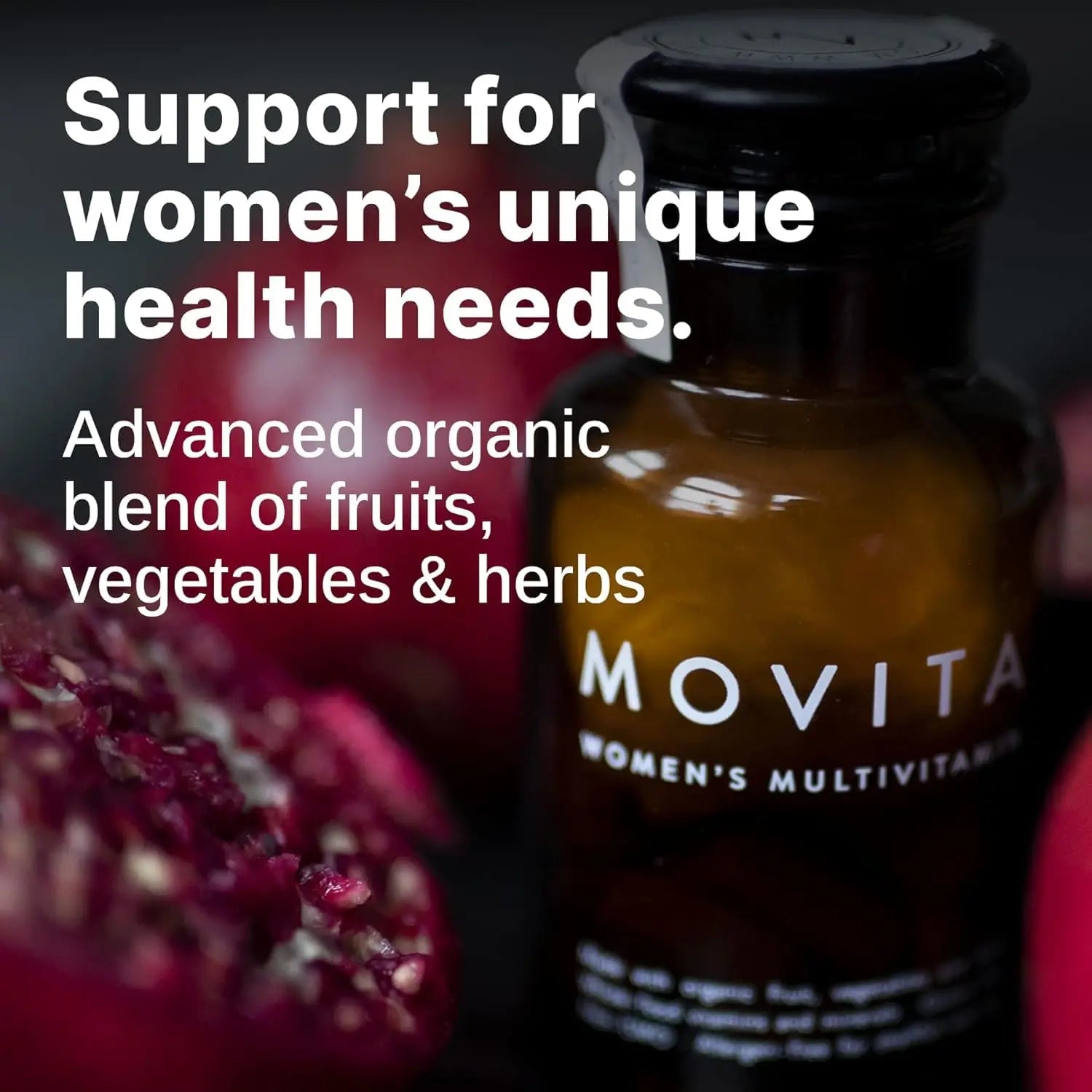 Movita Women’s Daily Multivitamin - Organic Fermented Whole Foods for Enhanced Energy, Immunity & Vitality - Vegan MovitaAu supplements