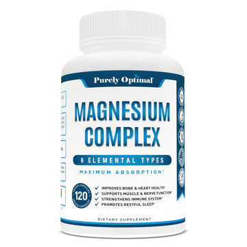Magnesium Complex Supplement - Magnesium Citrate, Malate, Taurate, Oxide Purely OptimalUS supplements