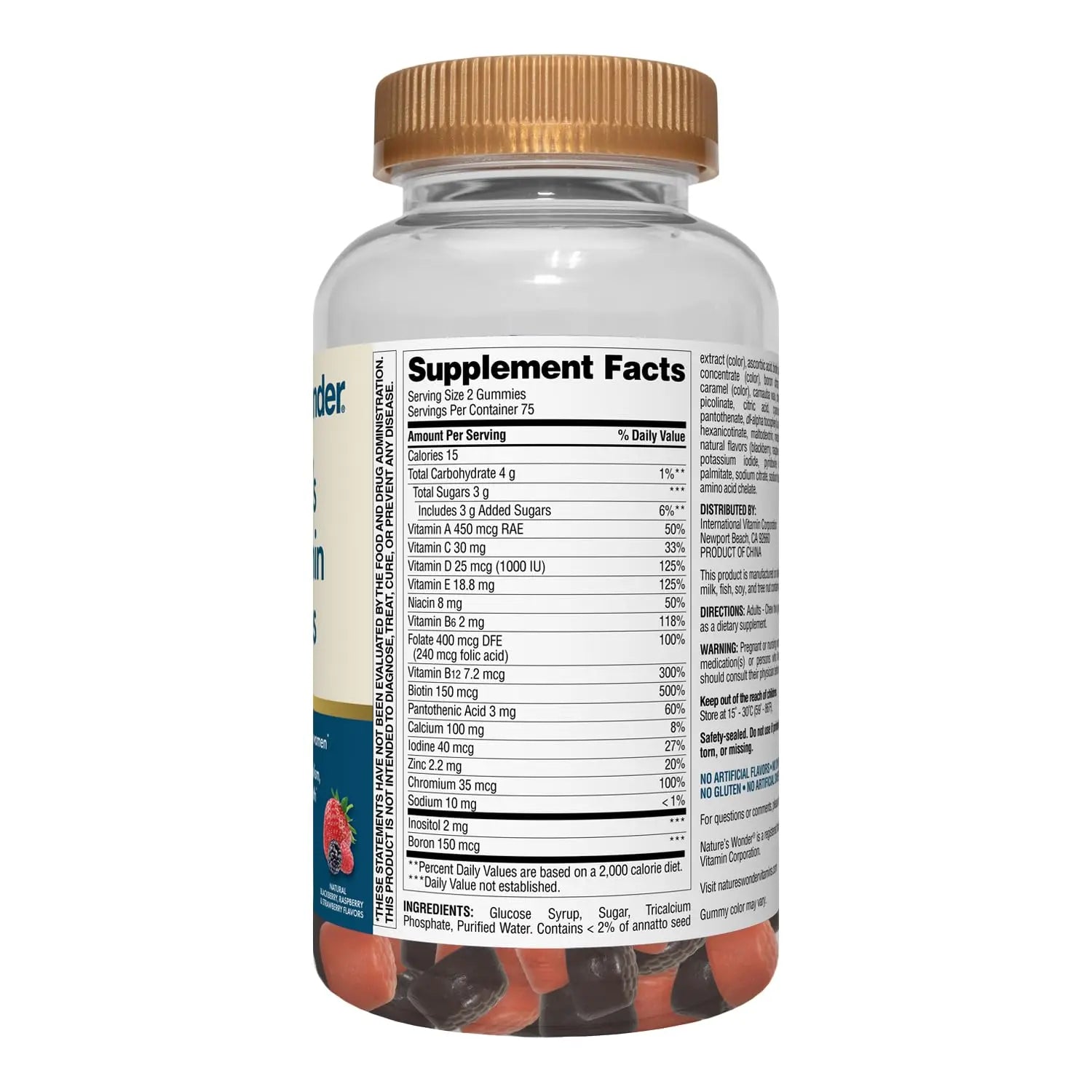 Nature's Wonder Women's Multivitamin Gummies, Supports Energy, Metabolism, Bone and Immune System Health Nature's WonderAu supplements