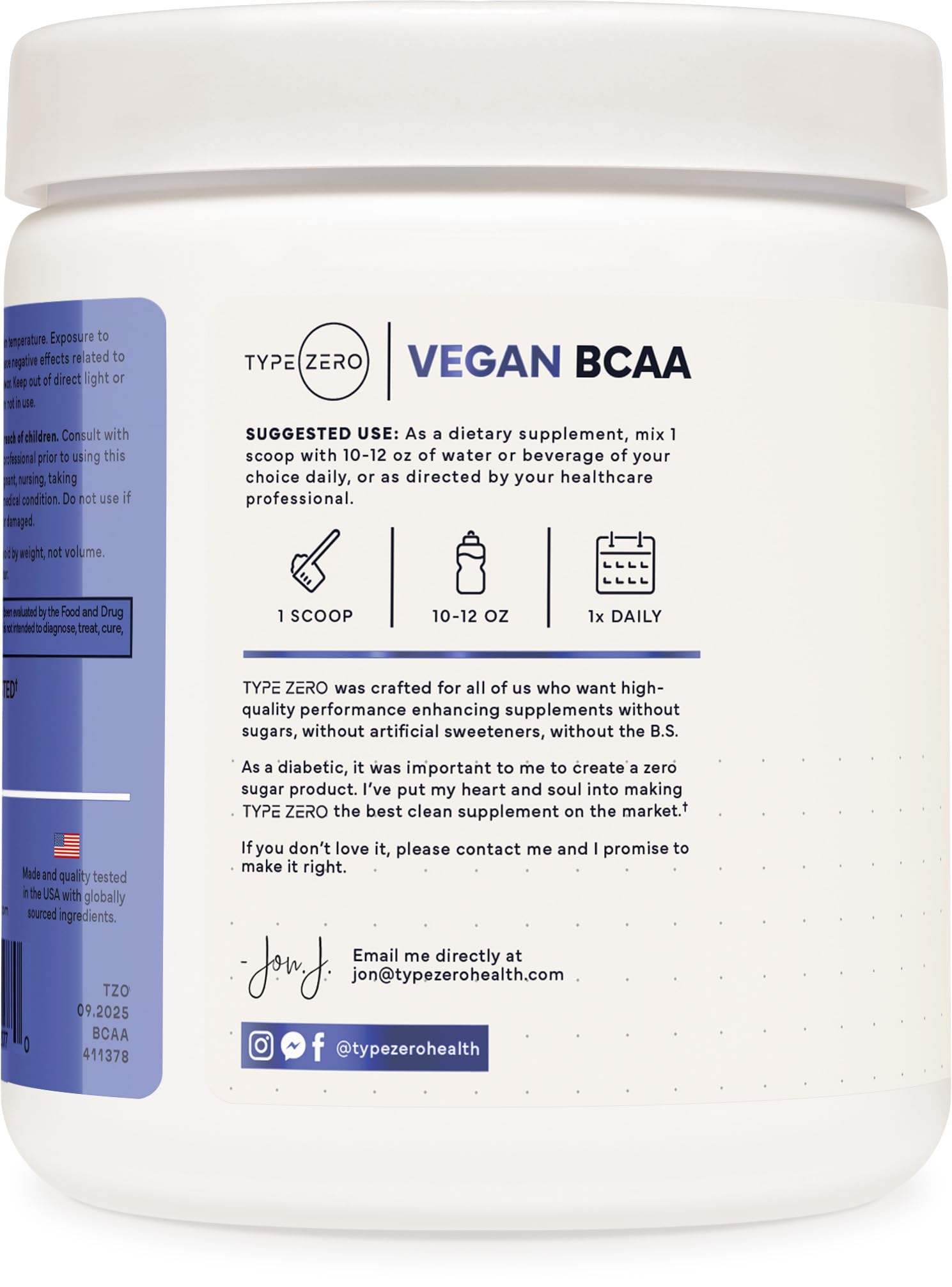 Type Zero Ultra Clean Vegan BCAA Powder + Electrolytes (Blue Raspberry | 6G) 2:1:1 Sugar-Free/No Sucralose BCAAs Amino Acids Supplement - BCAA Vegan Amino Acids After Workout Drink, 30 Servings Type ZeroUS supplements