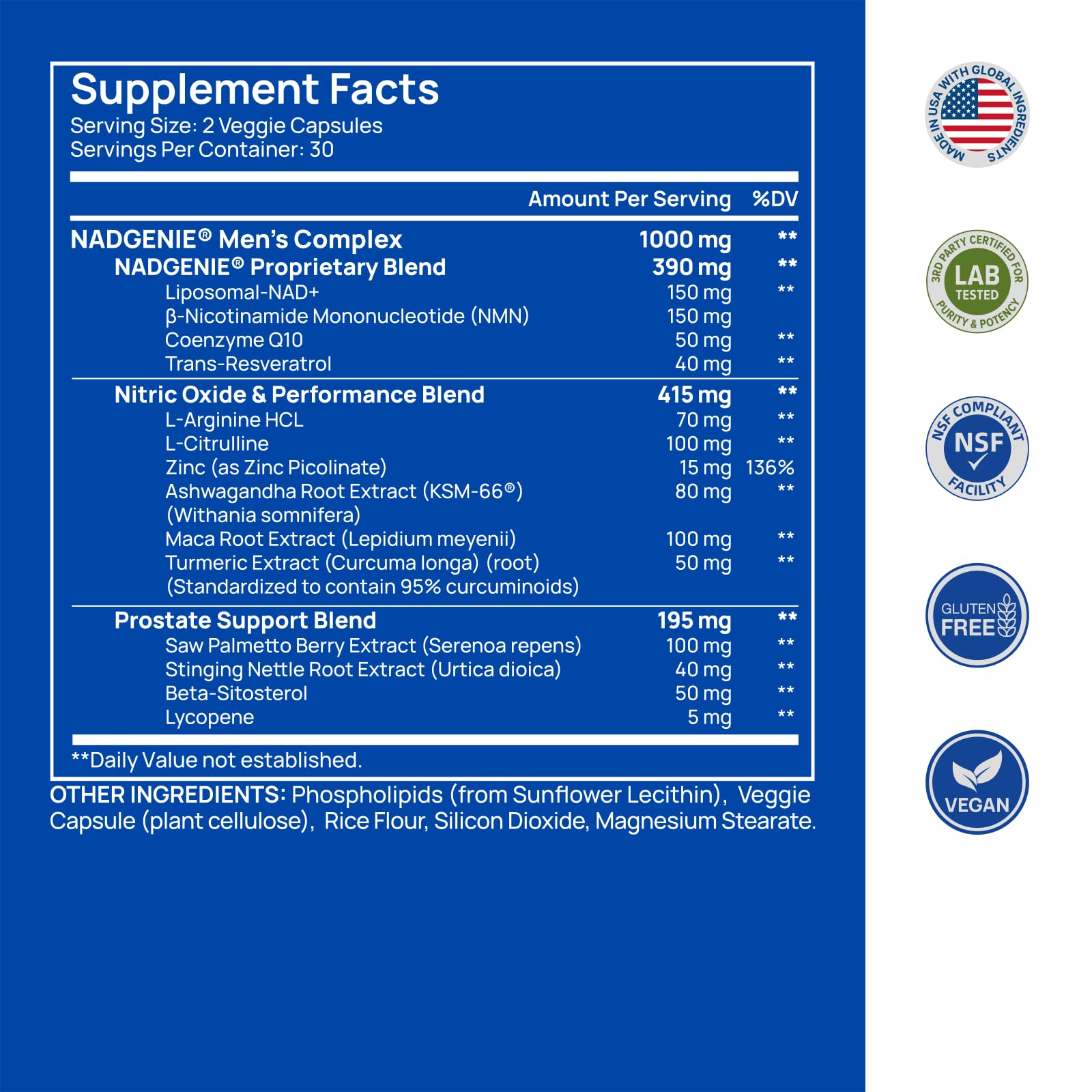 Liposomal NAD Supplement for Men – NMN Supplement Nitric Oxide Prostate Health Supplements with Resveratrol, CoQ10, L Citrulline and Lycopene for Anti-Aging & Cellular Energy Support 60 Capsules SelerbAu supplements
