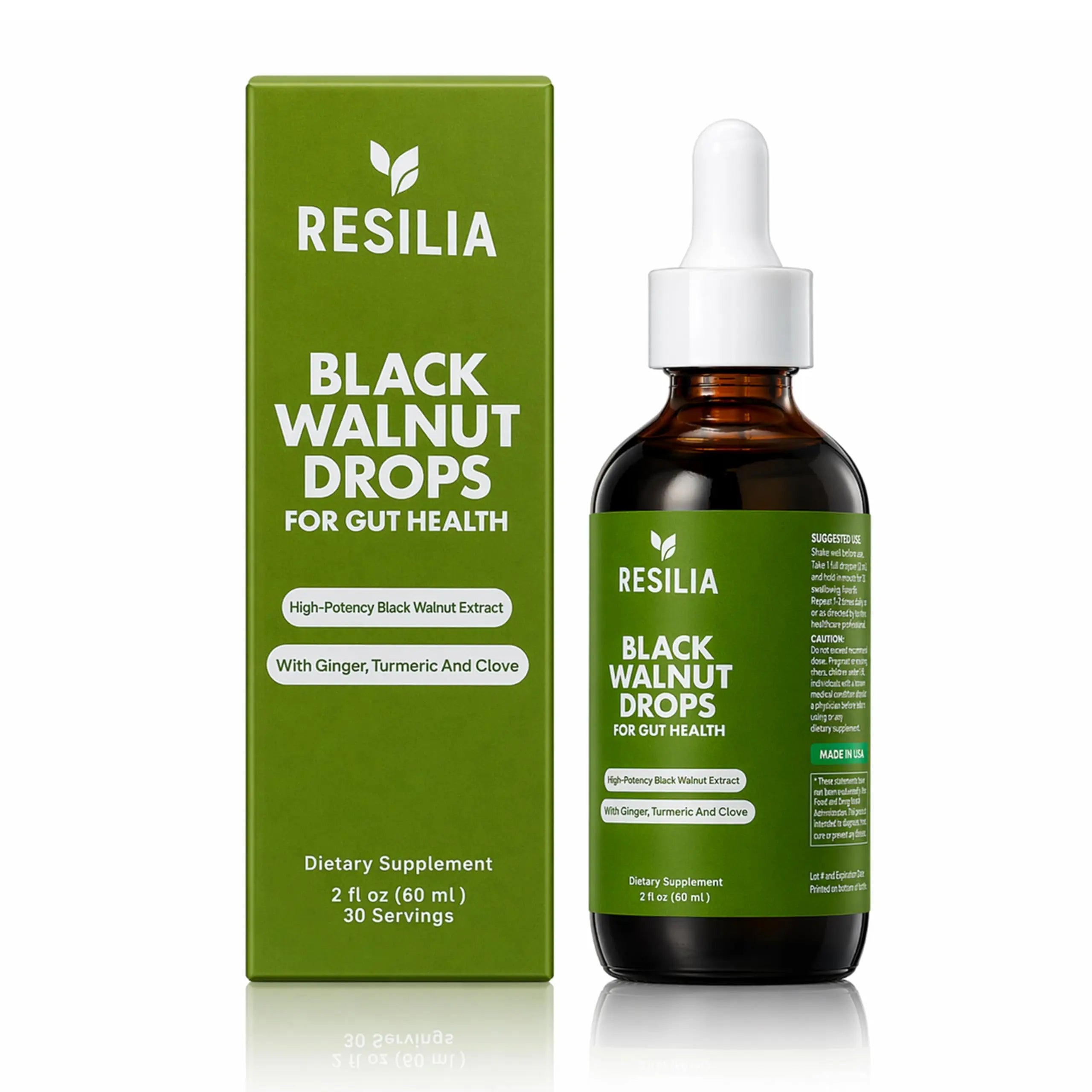 Resilia Herbal Cleanse Liquid Drops – Black Walnut & Wormwood Extract with Pumpkin Seed, Garlic & Turmeric – Alcohol-Free Vegan Tincture for Digestive & Daily Wellness Support, 2 fl oz Resilia Oil Of OreganoAu supplements