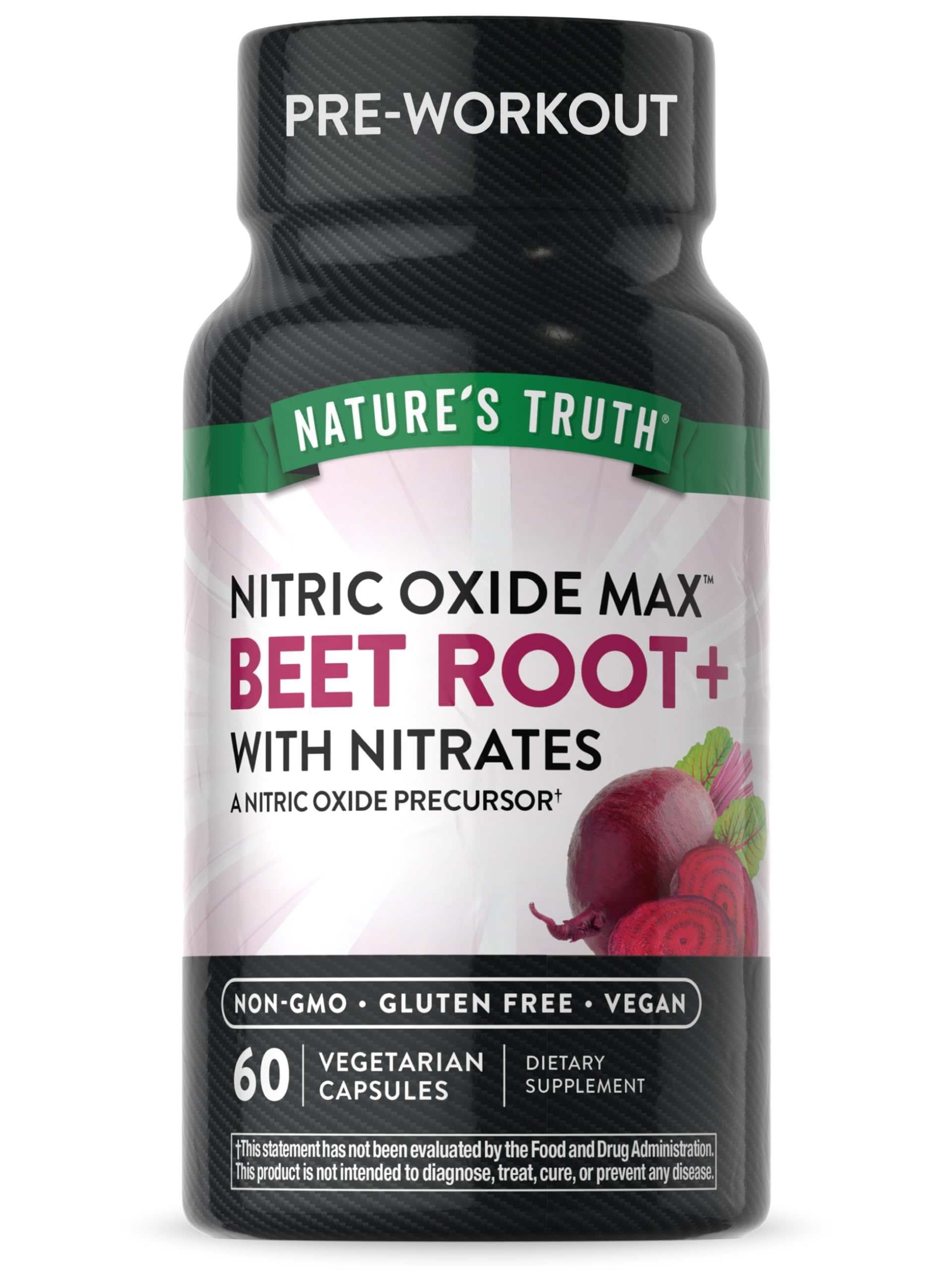 Nature's Truth Beet Root Capsules | 60 Count | Nitric Oxide Supplement for Men and Women Nature's TruthAu supplements
