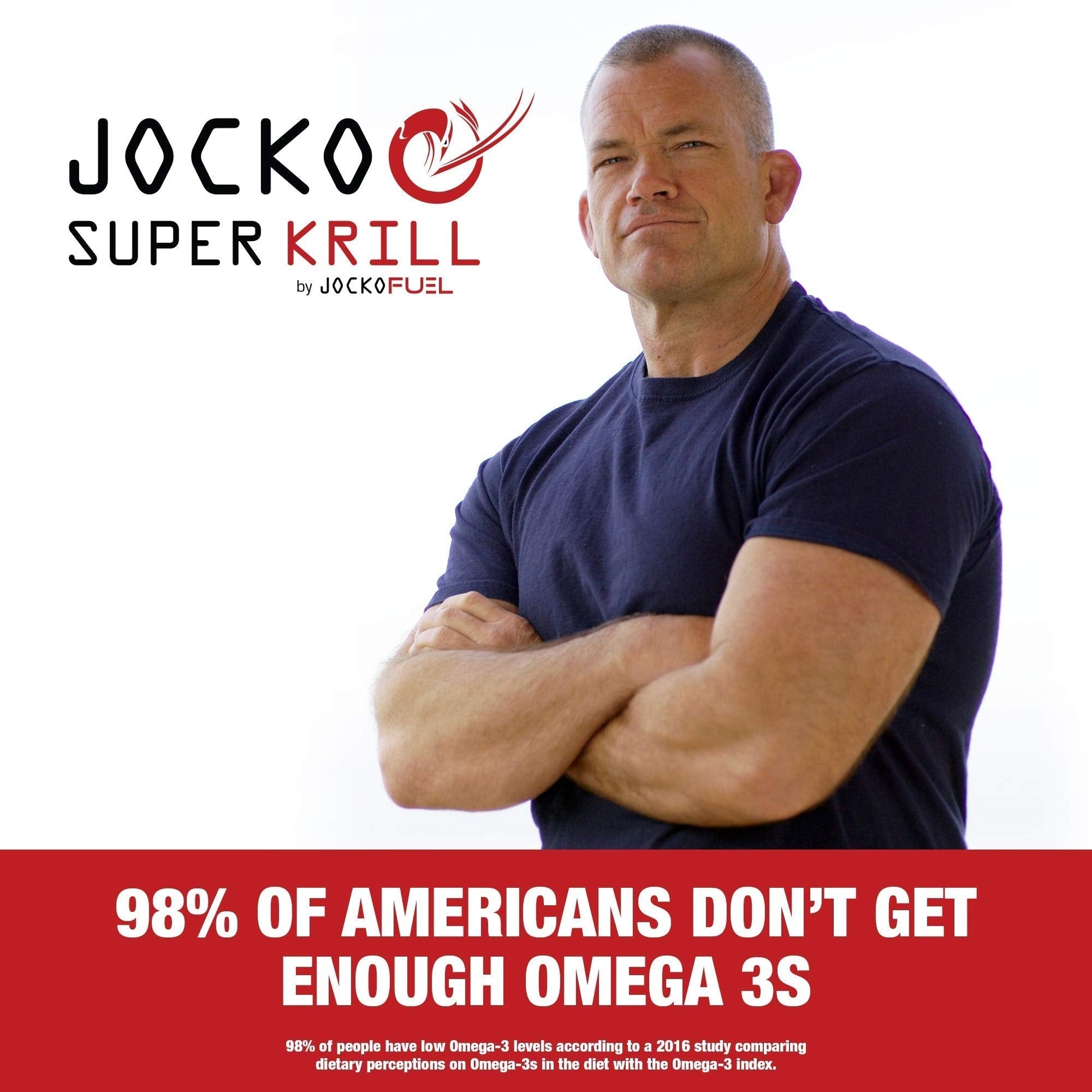 Jocko Fuel Antarctic Krill Oil Omega 3 Fatty Acid Supplements DHA & EPA - 1000mg Softgels - Supports Joints, Mobility & Mental Function (60 Softgels) Jocko FuelAu supplements