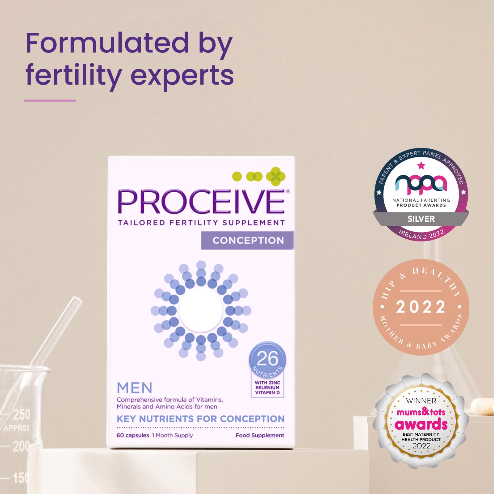 Proceive® Men Fertility Supplement for Conception - Vitamins & Minerals for Men Trying ProceiveUS supplements