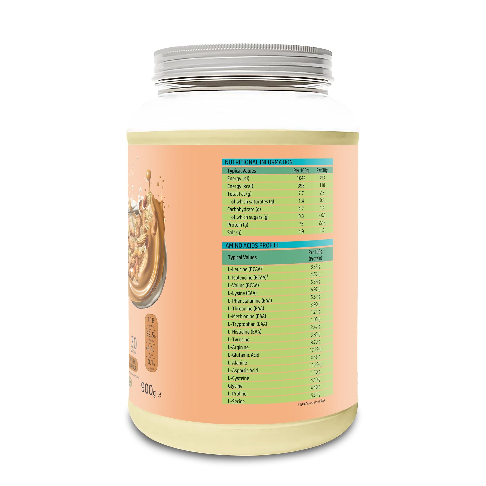 NutriVolv Vegan Plant Based Protein Powder | Peanut Butter Cereal Flavour 900g | Pea & Rice Protein Blend NutriVolvAu supplements