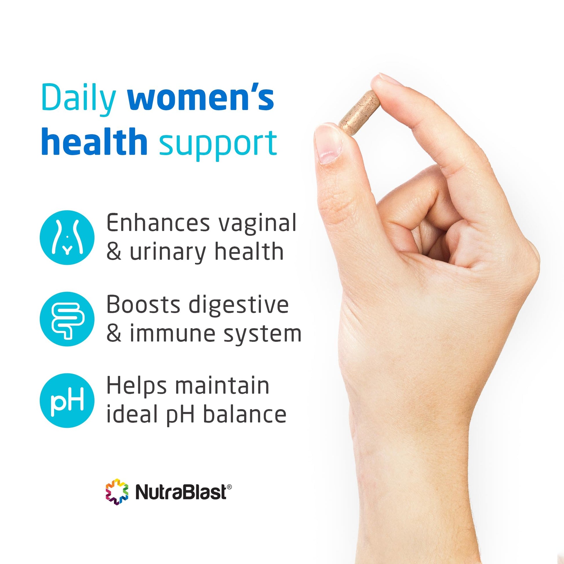 NutraBlast Vaginal Probiotics for Women Digestive, pH Balance, UT & Vaginal Health - 50 Billion CFU NutraBlastAu supplements