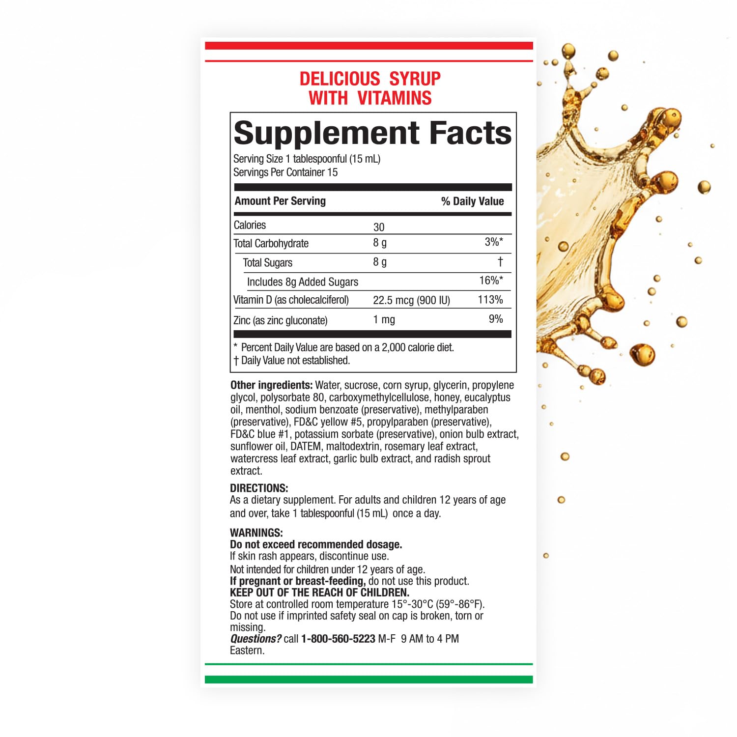 Jarabe Berro y Cebolla Immune Support Syrup with Vitamin D, Zinc & Natural Herbal Extracts – Eucalyptus, Honey, Onion, Garlic & More – Teens & Adult Wellness Formula – 8 Fl Oz Each | 2-Pack Berro y Cebolla MENPERAu supplements