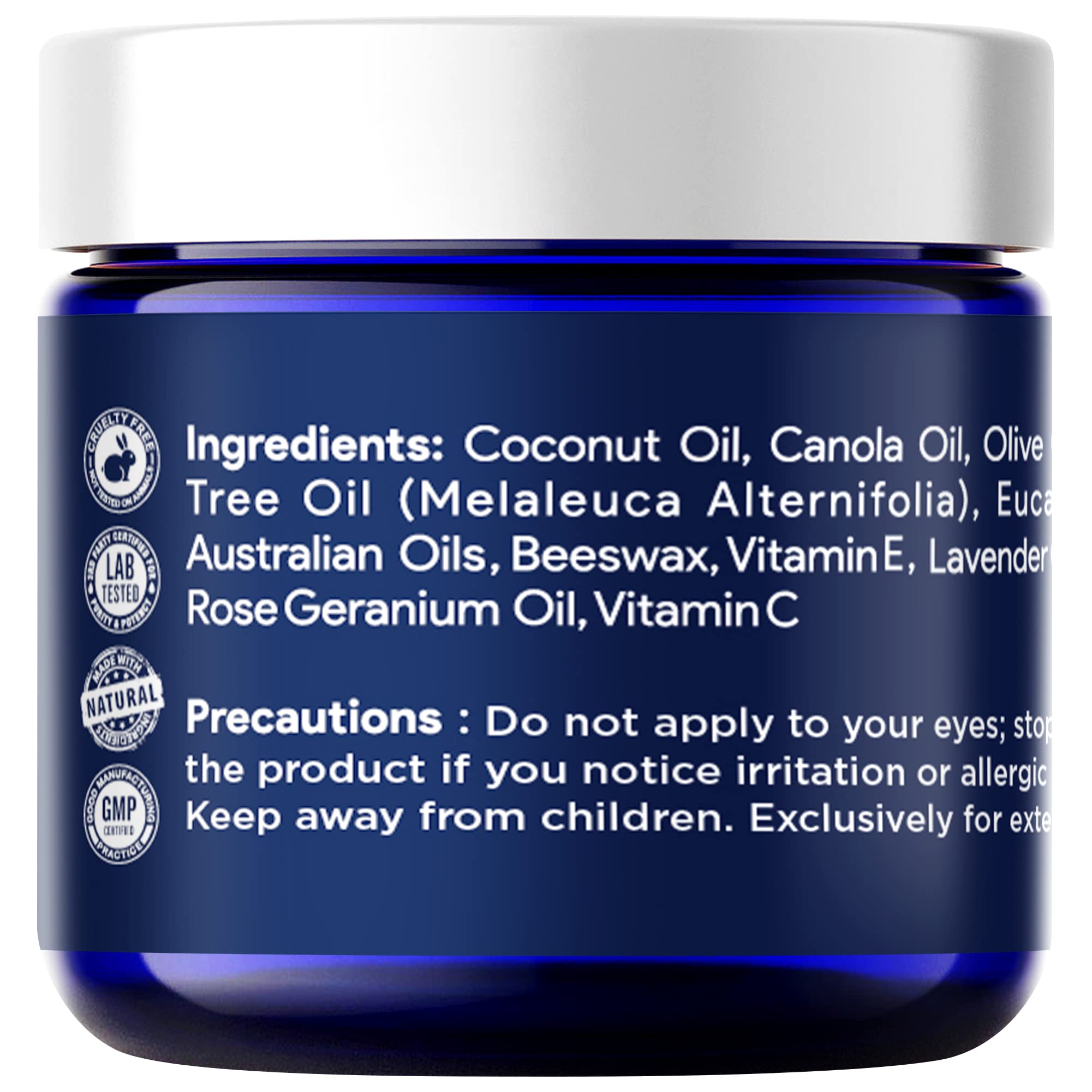 Tea Tree Oil Foot Balm/ Moisturizer For Dry Cracked Feet - Instantly Hydrates & Soothes FOOT CUREUS supplements