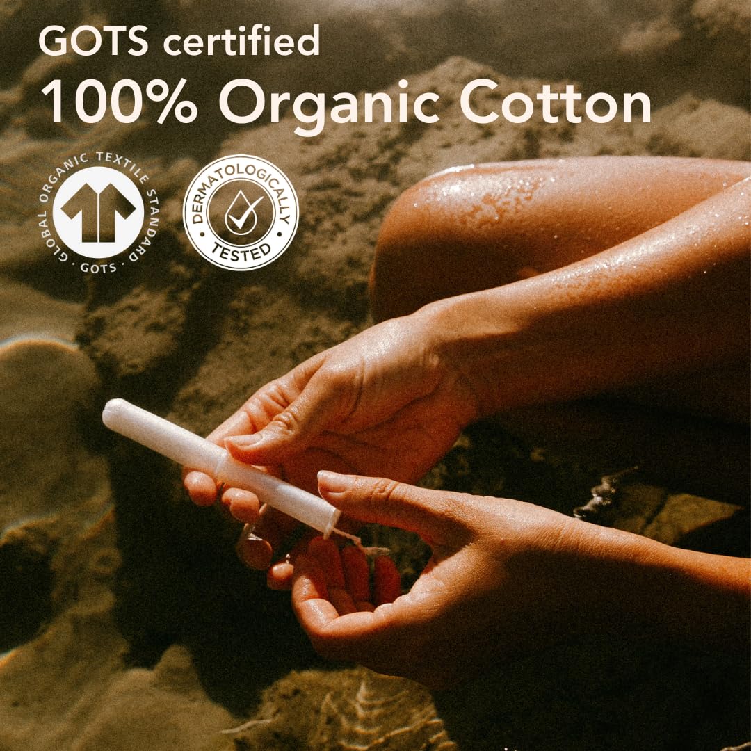 Award Winning 100% Organic Cotton Easy Glide Tampons with Compact Plant Based Applicator MARLOWAu supplements