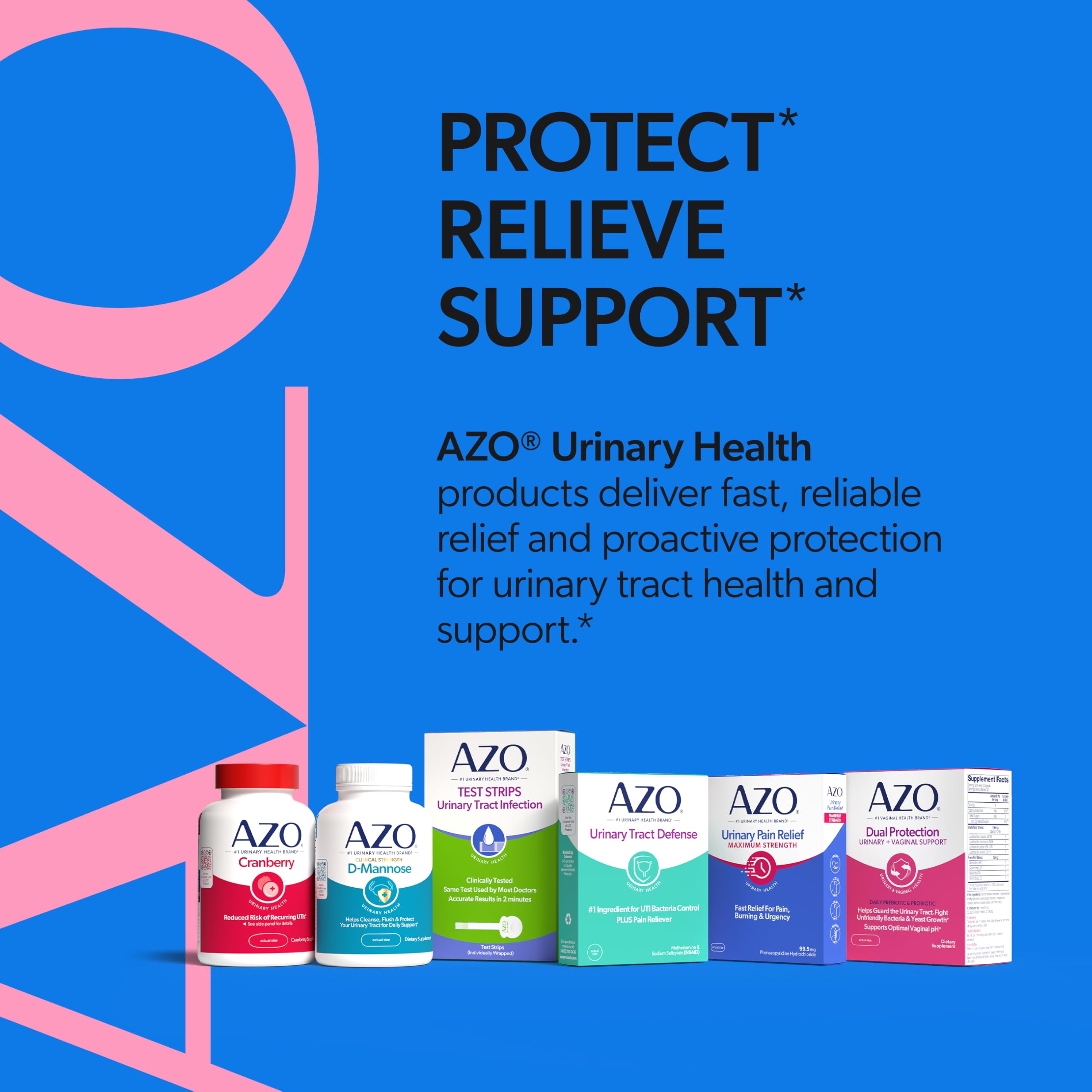 AZO Urinary Pain Relief Maximum Strength, Fast relief of UTI Pain, Burning & Urgency, Targets Source of Pain, #1 Most Trusted Brand, 24 Tablets AZOAu supplements