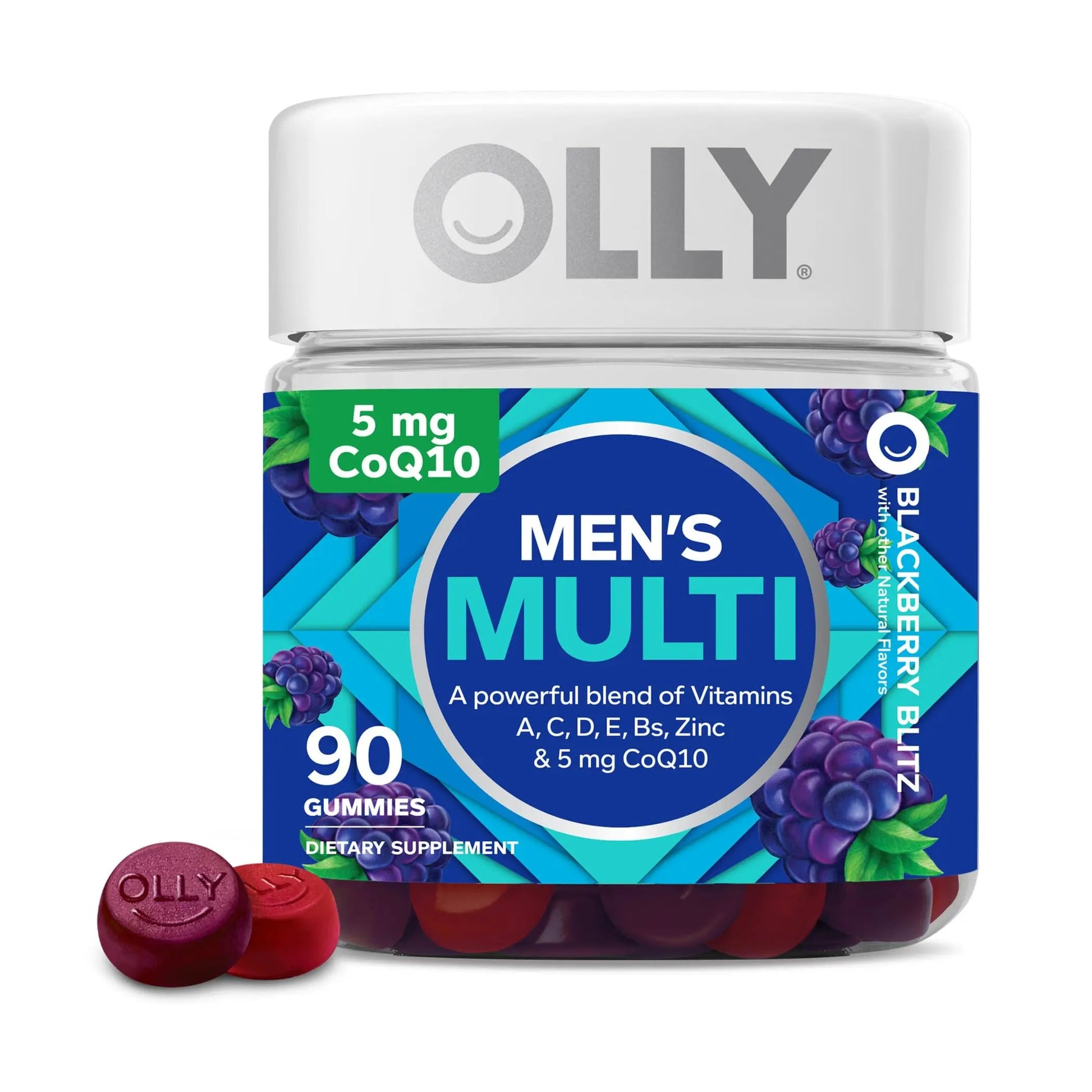 OLLY Men's Multivitamin Gummy, Overall Health and Immune Support, Vitamins A, C, D, E, B, Lycopene & Extra Strength Daily Energy Gummy OLLYAu supplements