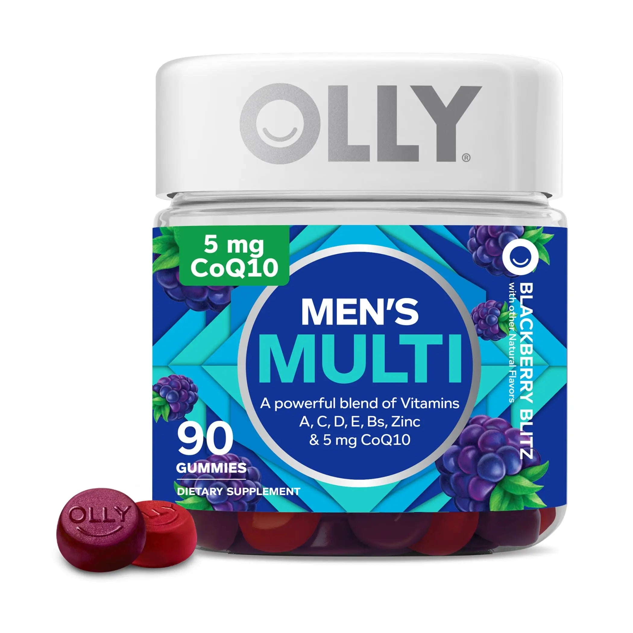 OLLY Men's Multivitamin Gummy, Overall Health and Immune Support, Vitamins A, C, D, E, B, Lycopene & Extra Strength Daily Energy Gummy OLLYAu supplements