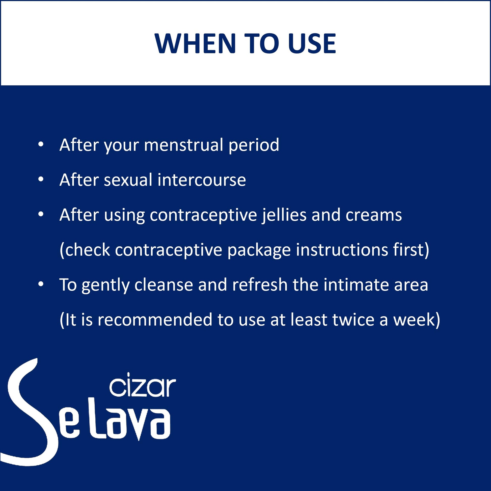 Cizar - Selava, Feminine Wash 15ml 7ea, Gynecologists Developed, Preservative-Free CizarAu supplements