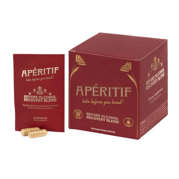 Apéritif Before Alcohol Recovery Supplement - DHM (Dihydromyricetin), Milk Thistle, Turmeric & B Vitamins - Hydration & Liver Support for Morning Clarity Apéritif HealthAu supplements