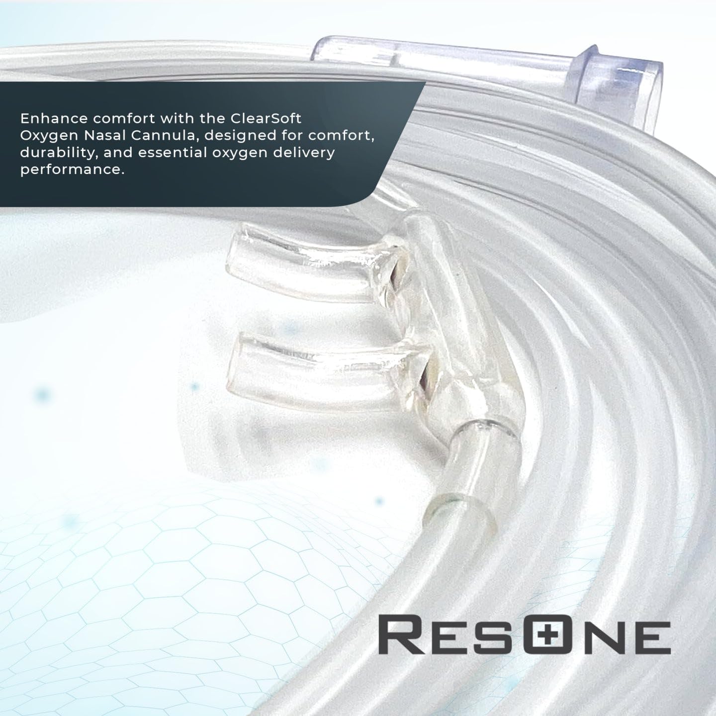 ResOne Soft Nasal Cannula 5-Pack - Oxygen Cannula, Curved Prongs, 4Ft Crush-Resistant Tubing ResOneAu supplements