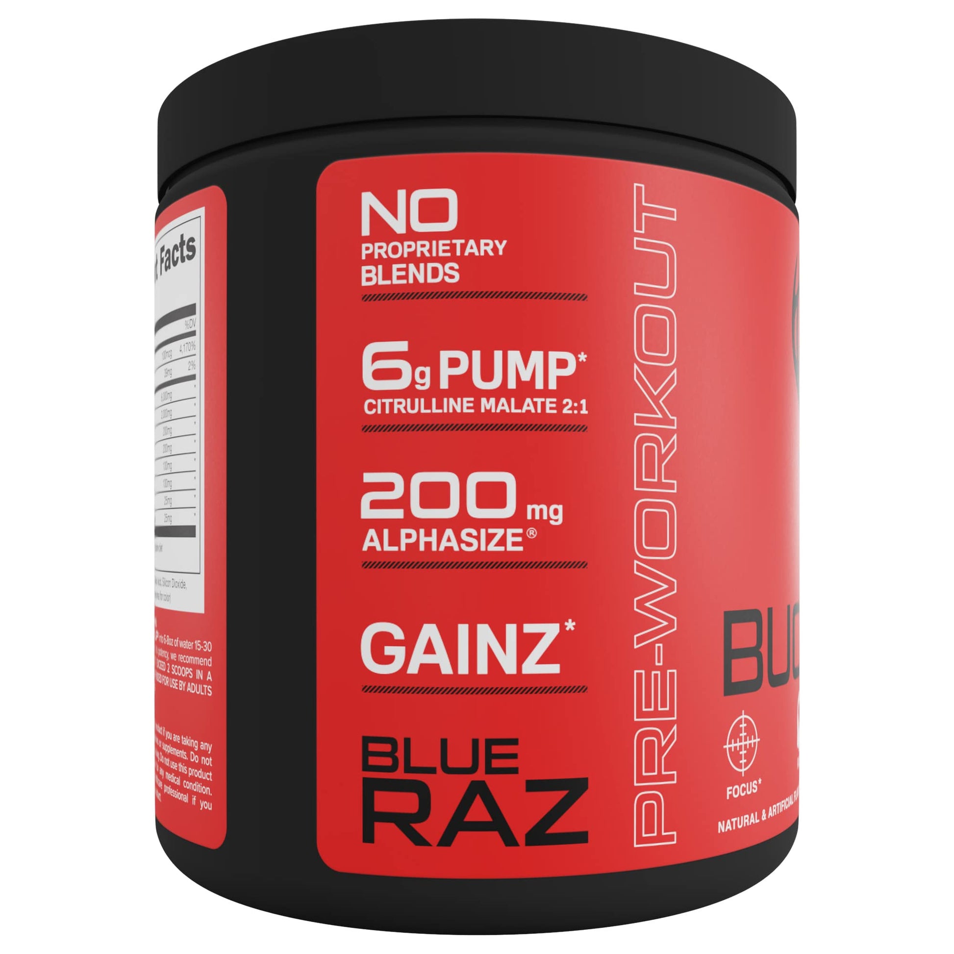 Bucked Up Pre Workout 6 Grams Citrulline, 2 Grams Beta Alanine, and 3 Other Registered Bucked UpAu supplements