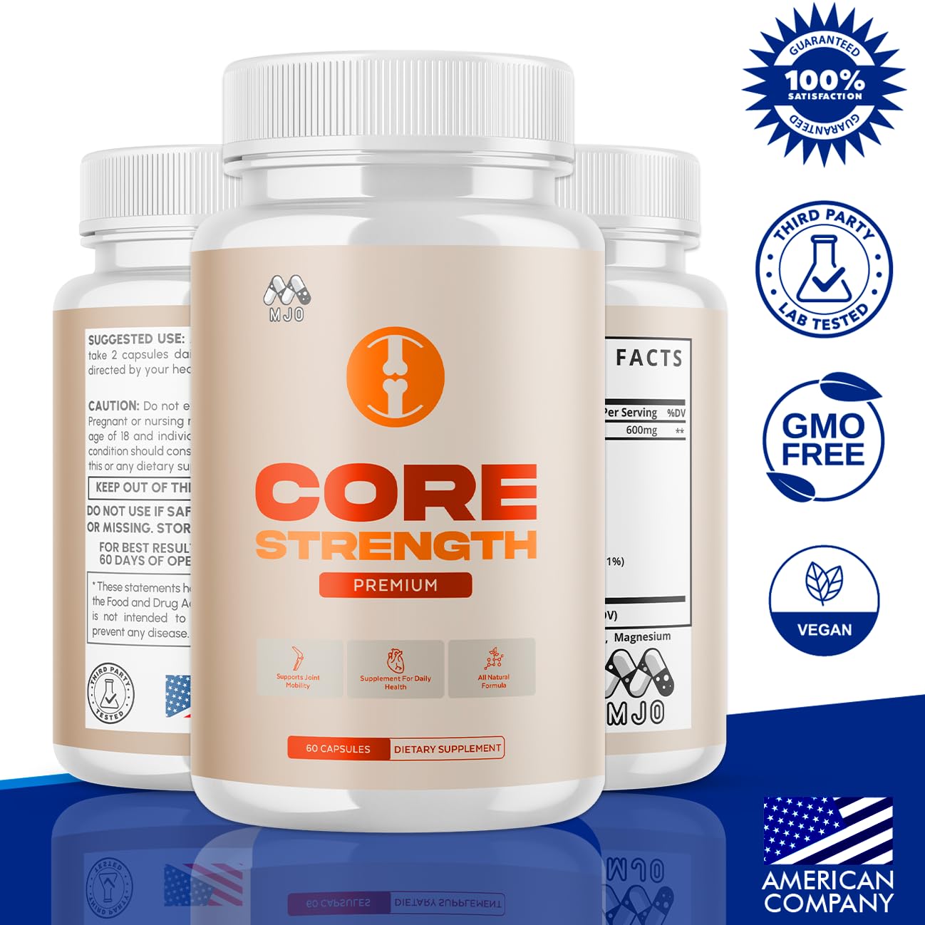 (2 Pack) Core Strength Supplement for Joint Support, Official Core Strength Joint Pills with All Natural Ingredients, Advanced Health & Wellness Support with Max Strength Multivitamins (120 Capsules) MJOAu supplements