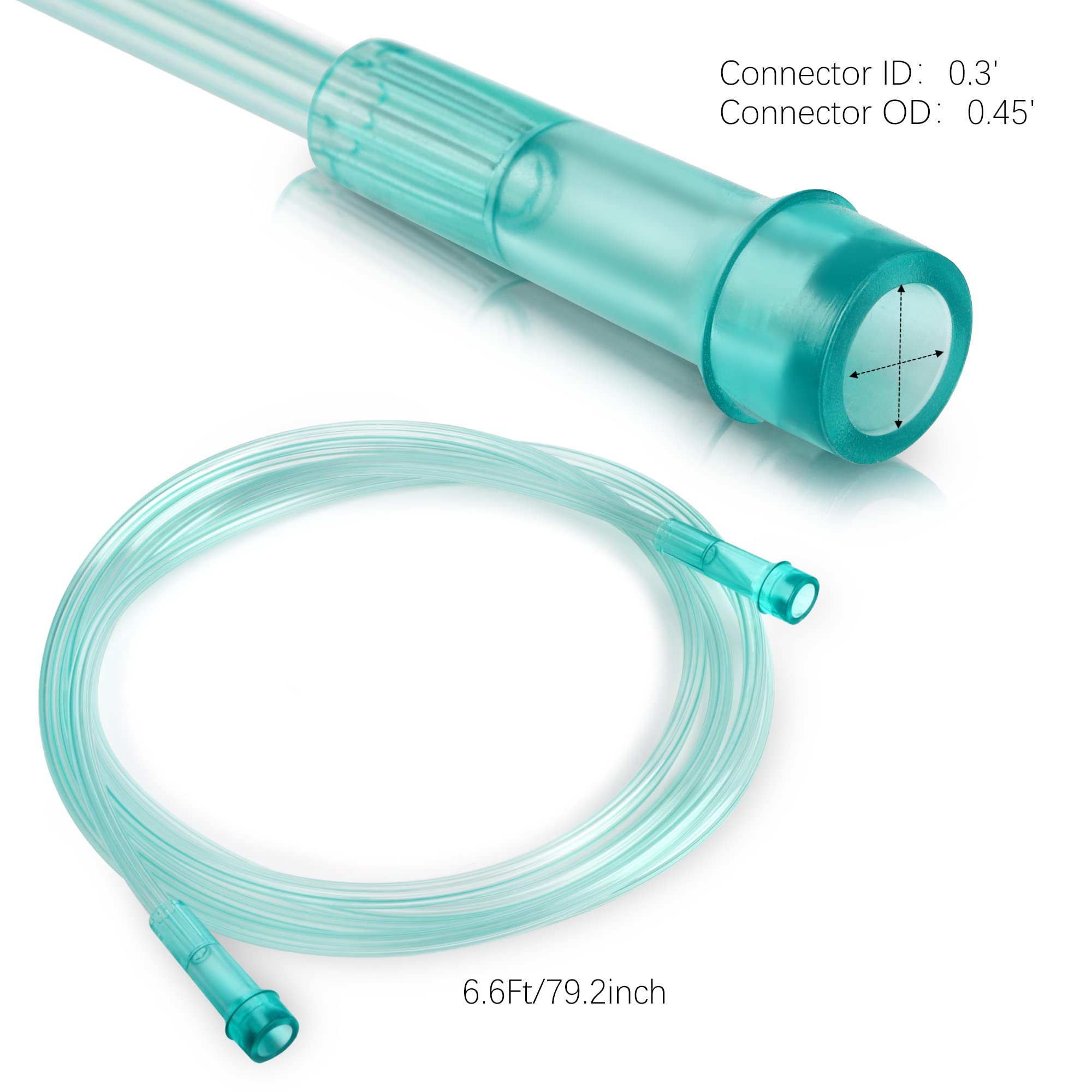 ANSNF 2 Pack Oxygen Mask for Face Adult with 6.6' Tube & Adjustable Elastic Strap - Size M+L ANSNFAu supplements