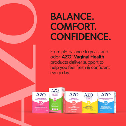 AZO® Boric Acid Vaginal Suppositories for Women, Helps Support Odor Control with Clinically Studied Boric Acid, Non-GMO, 30 Count AZOUS supplements