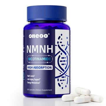 Oneoo NMNH Supplement with NAD Supplement Maximum Potency with Resveratrol & Pterostilbene, CoQ10 & Black Pepper, for Cellular Energy, Anti-Aging Support, Sirtuin Activation & Methylation Support, 120 OneooAu supplements