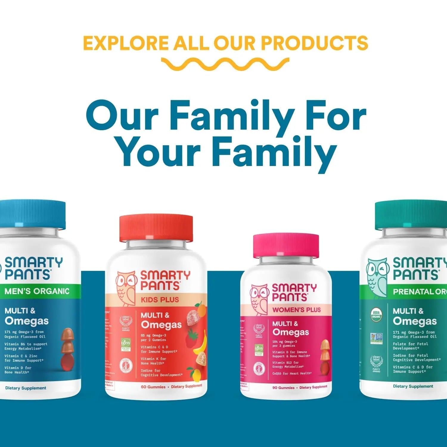 SmartyPants Multivitamin for Men, Organic Gummies: Probiotics, CoQ10, Methylfolate, Omega 3 (ALA), Vitamin D3, C, Vitamin B12 SmartyPantsAu supplements