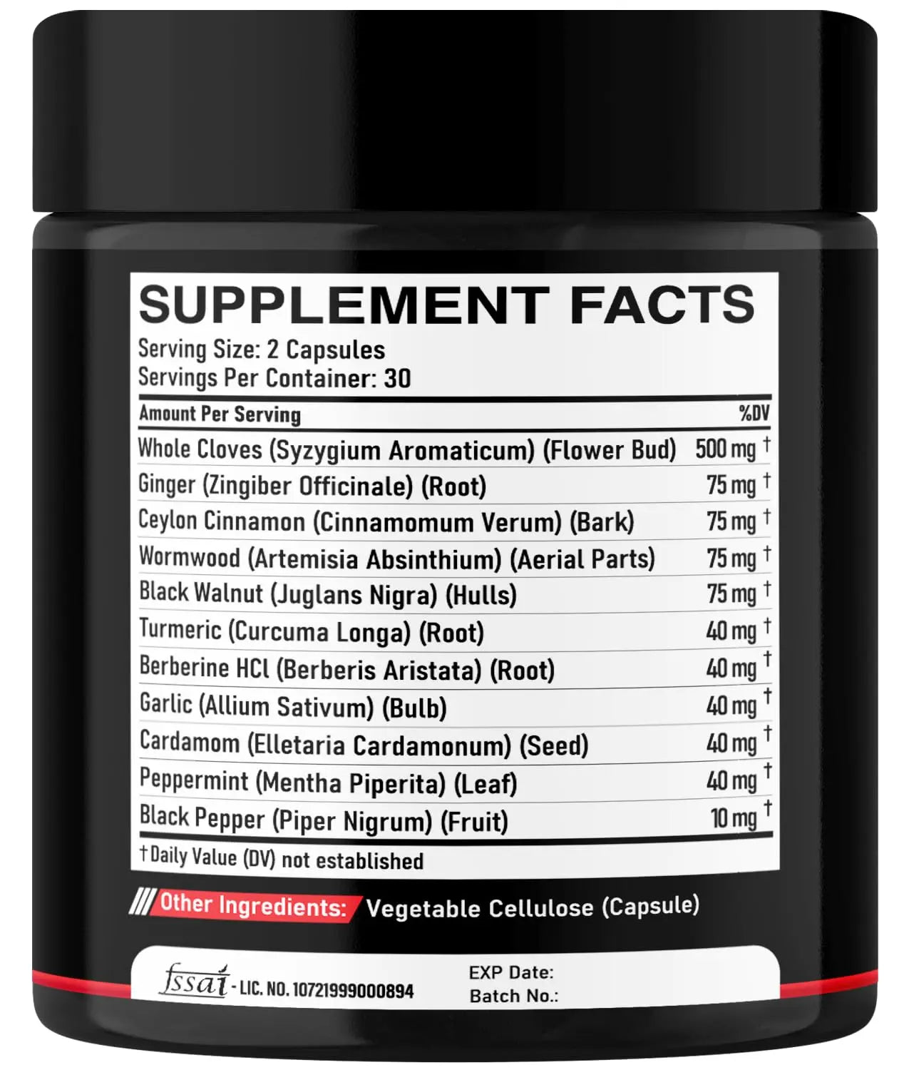 DEDICAD 11in1 Cloves Supplement with Ginger, Ceylon Cinnamon and 8 Other More - Digestive, Immune System, Mood Support - 60 Capsules - 30 Days Supply DEDICADnz supplements