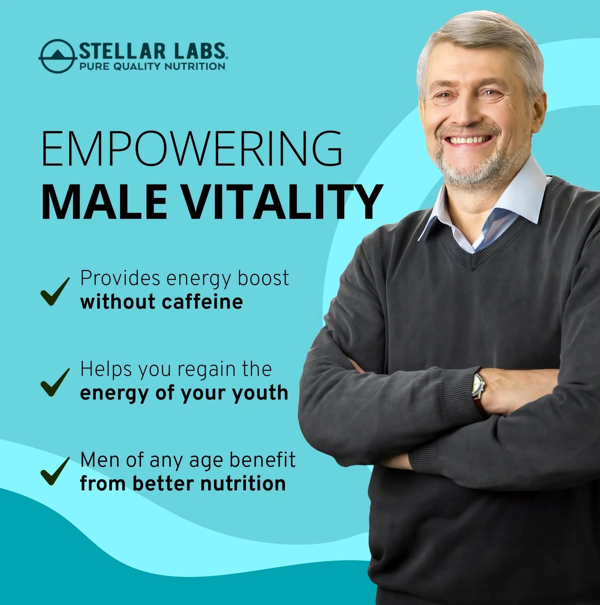 Stellar Labs Men's Low FODMAP Vegan Daily Multivitamin, No Iron | Easy On Sensitive Stomachs, Easy to Swallow Vitamins | Stellar LabsAu supplements