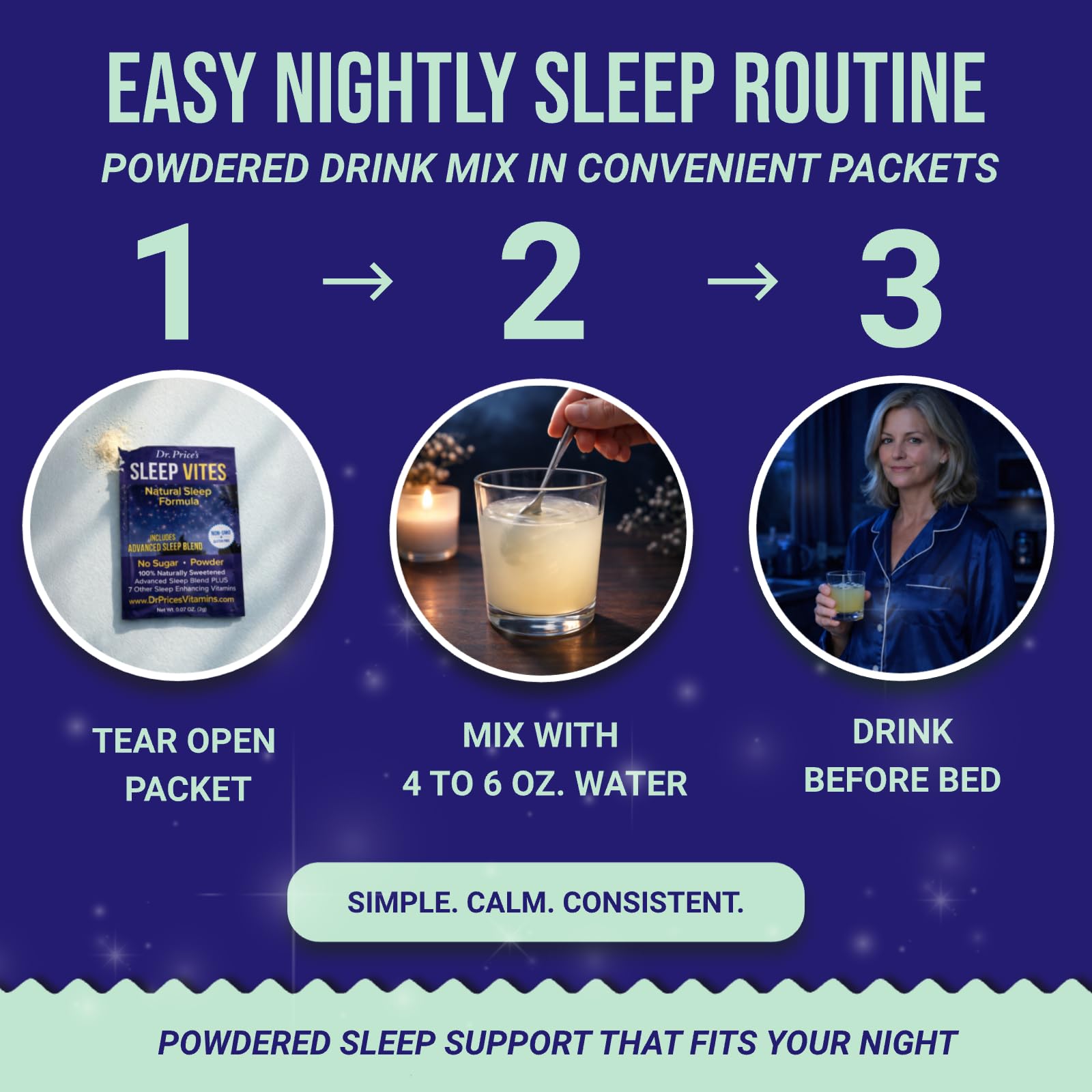 Dr. Price’s Natural Sleep Aid Powder – Berry-Citrus, 30 Packs | Sleep Powder Drink Mix with Magnesium, Microdose Melatonin & Tryptophan | Sleep Support for Adults | Doctor-Formulated, Made in USA Dr. Price's VitaminsAu supplements