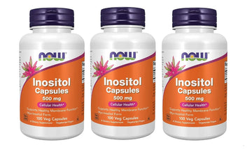 NOW Foods Foods Inositol 500mg,100 Capsules (Pack of 3) NOW FoodsAu supplements