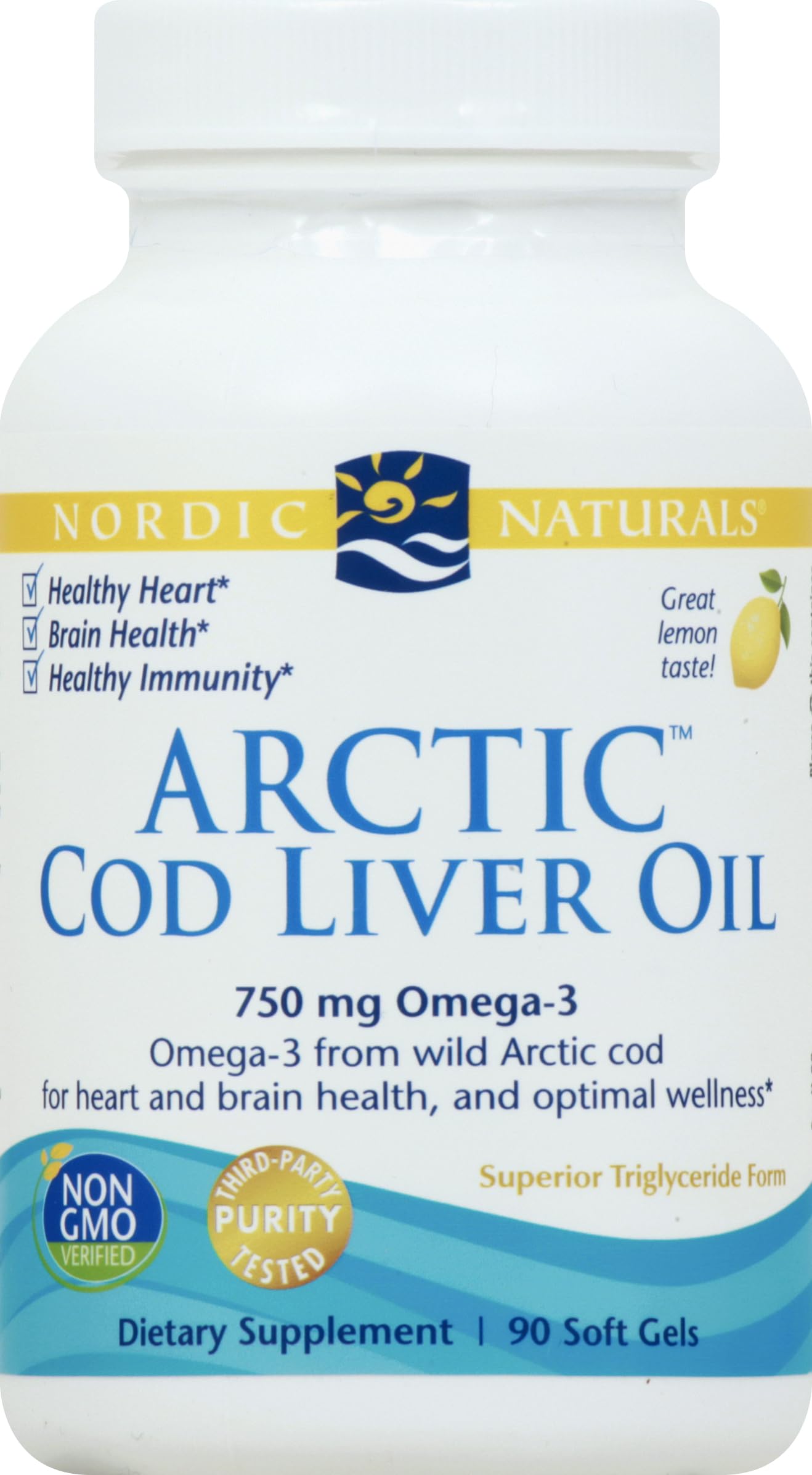 Nordic Naturals - Arctic CLO, Heart and Brain Health, and Optimal Wellness, 90 Soft Gels Nordic NaturalsAu supplements
