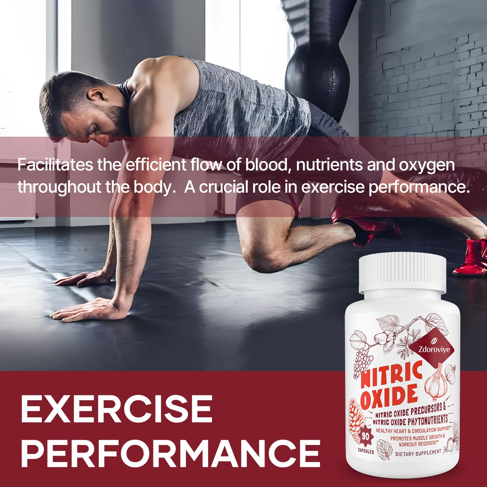Zdoroviye Nitric Oxide Supplement for Men Women, Nitric Oxide Precursor & Nitric Oxide ZdoroviyeAu supplements