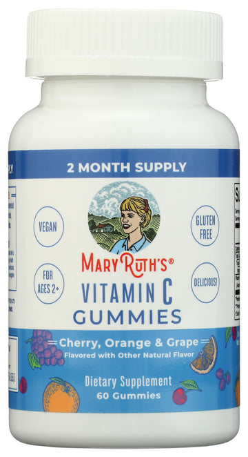 MaryRuth Organics Vitamin C Gummies | Supplement for Immune Support & Overall Health | Immune Support Supplement | Vitamin C for Adults & Kids | Vegan | Non-GMO | 60 Servings MARYRUTH'SUS supplements