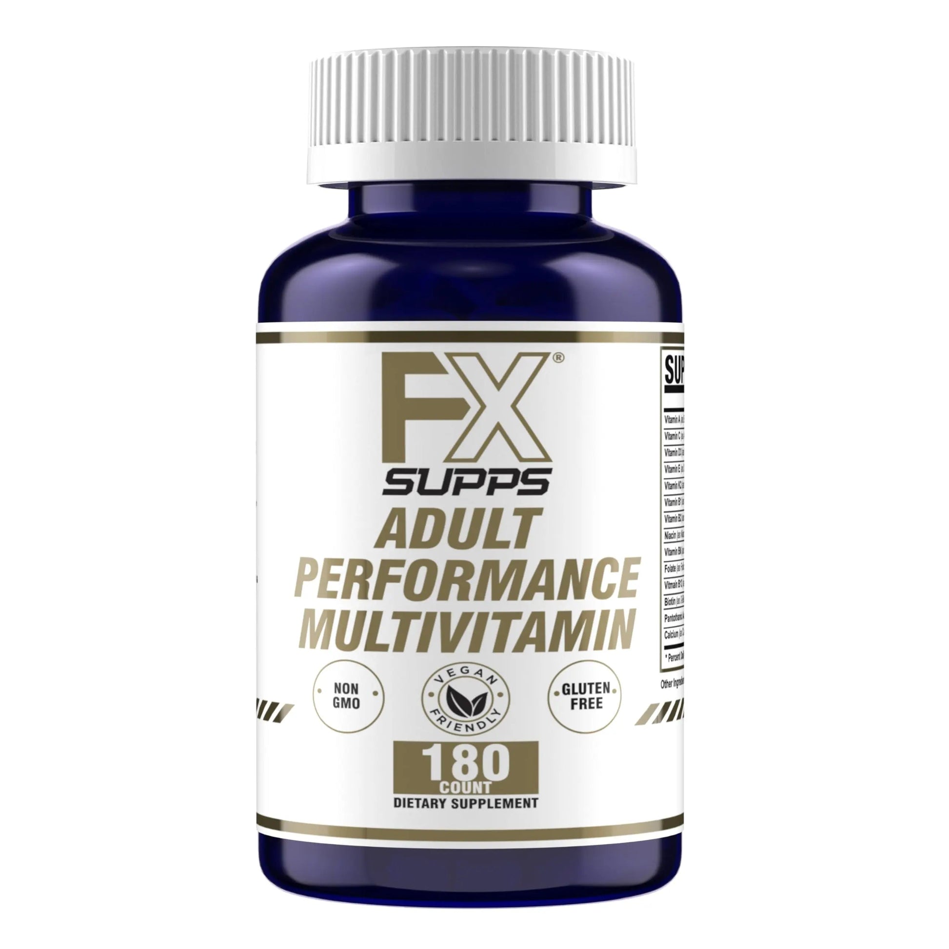 FXSUPPS Performance Multi-Vitamin with Amino Acids, Beta-Alanine and L-Carnitine, Enhanced Performance and Recovery, 180 Tablets FXSUPPSAu supplements