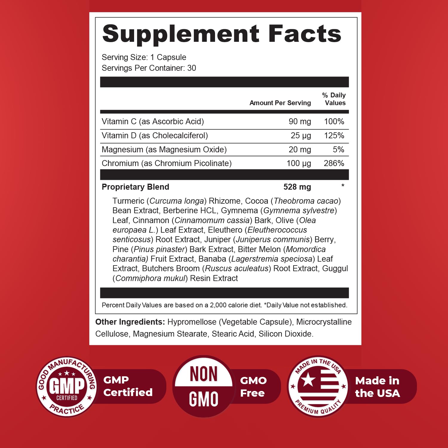 Orby GlycoSwitch – Natural Daily Wellness Supplement with Vitamin C, D3, Magnesium & Chromium – Non-GMO, GMP Certified, Made in USA – 30 Capsules, 1 Month Supply OrbyAu supplements