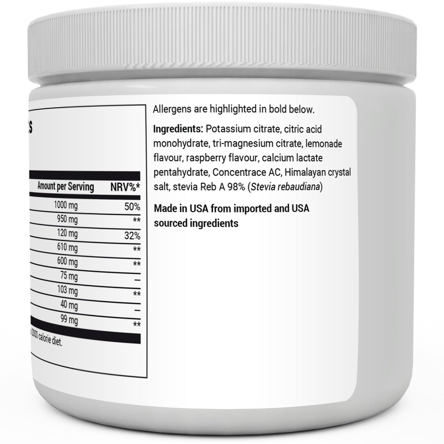 Dr. Berg Electrolyte Powder - Electrolyte Drink Supplements with 1000mg Potassium Dr. Berg NutritionalsUS supplements