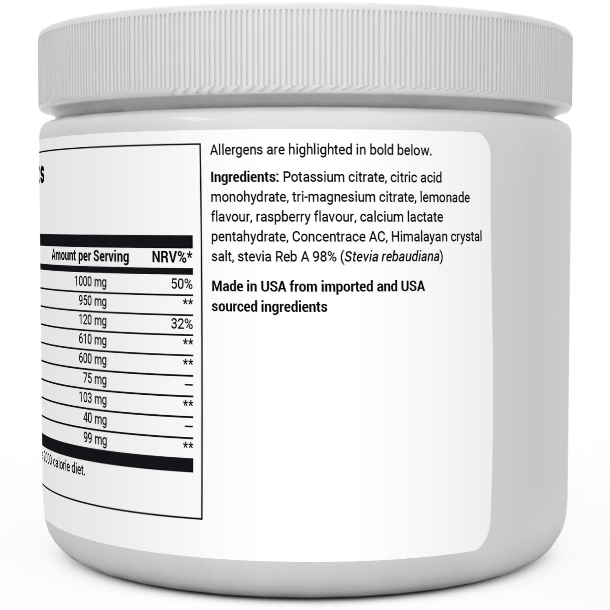 Dr. Berg Electrolyte Powder - Electrolyte Drink Supplements with 1000mg Potassium Dr. Berg NutritionalsUS supplements