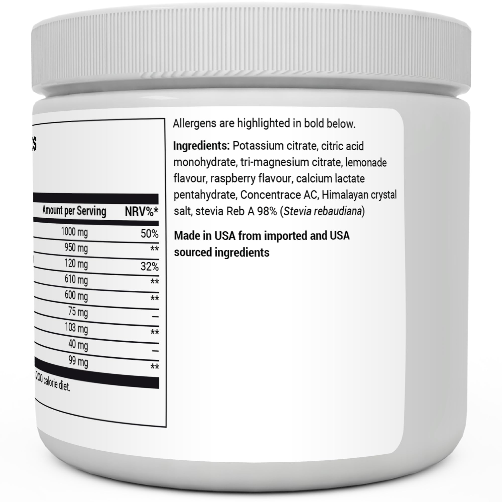 Dr. Berg Electrolyte Powder - Electrolyte Drink Supplements with 1000mg Potassium Dr. Berg NutritionalsUS supplements